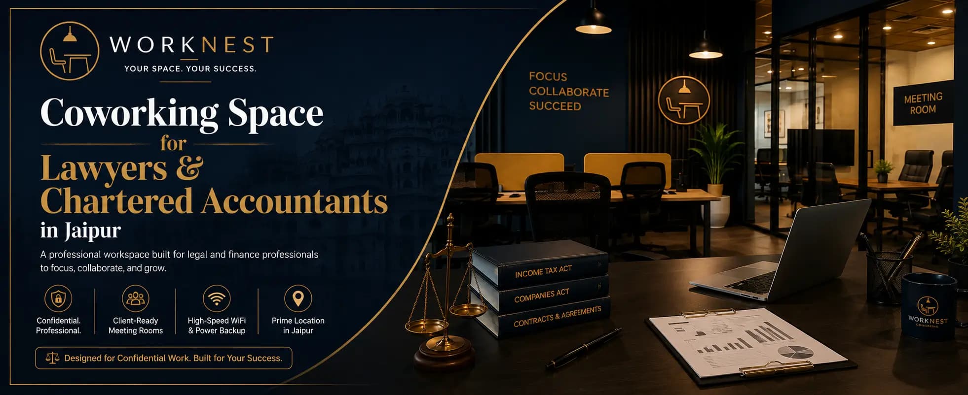 coworking space for lawyers and chartered accountants in jaipur